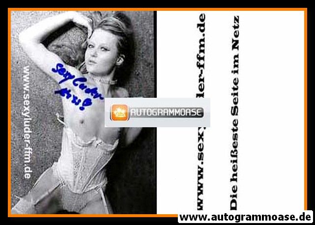 Autogramm Erotik | SEXYLUDER FFM | 2010er (Portrait SW)