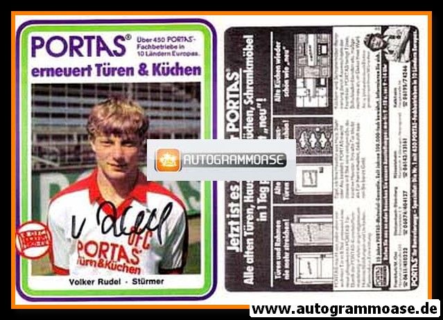Autogramm Fussball | Kickers Offenbach | 1983 | Volker RUDEL