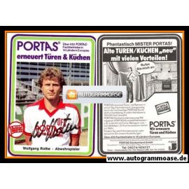 Autogramm Fussball | Kickers Offenbach | 1980er Portas | Wolfgang ROTHE 