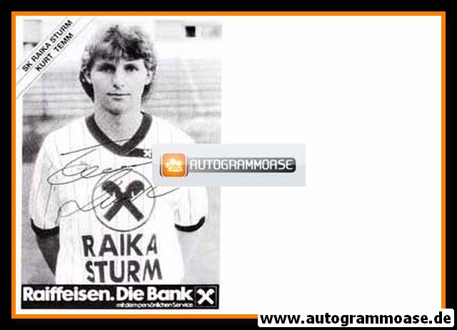 Autogramm Fussball | SK Raika Sturm Graz | 1990 | Kurt TEMM