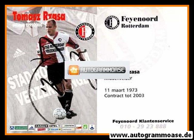 Autogramm Fussball | Feyenoord Rotterdam | 1999 | Tomasz RZASA