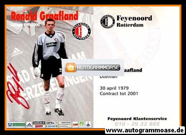 Autogramm Fussball | Feyenoord Rotterdam | 1999 | Ronald GRAAFLAND