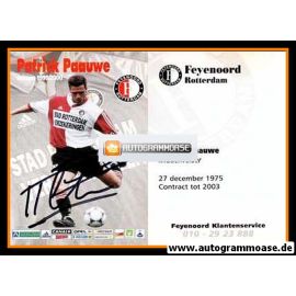Autogramm Fussball | Feyenoord Rotterdam | 1999 | Patrick PAAUWE