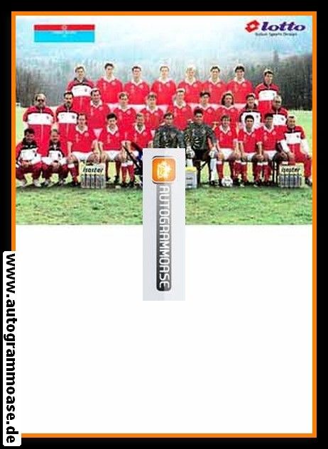 Mannschaftskarte Fussball | Schweiz | 1994 Lotto + AG Sutter