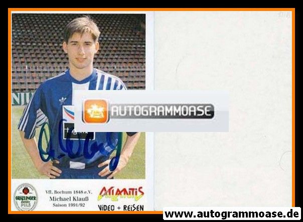 Autogramm Fussball | VfL Bochum | 1991 Atlantis | Michael KLAUSS