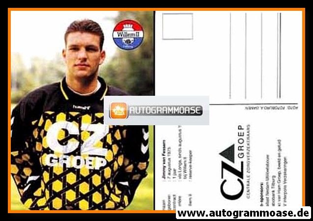 Autogrammkarte Fussball | Willem II Tilburg | 1994 | Jimmy VAN FESSEM