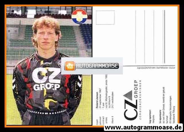Autogrammkarte Fussball | Willem II Tilburg | 1996 | Roland JANSEN