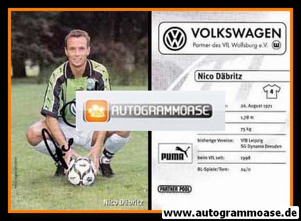 Autogramm Fussball | VfL Wolfsburg | 1998 | Nico DÄBRITZ