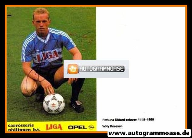 Autogrammkarte Fussball | Fortuna Sittard | 1988 | Willy BOESSEN