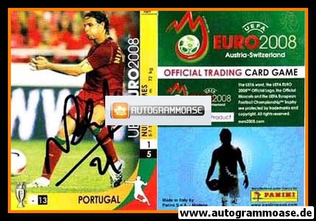 Autogramm Fussball | Portugal | 2008 | Nuno GOMES (Sabi Panini)