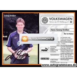Autogramm Fussball | VfL Wolfsburg | 1998 | Hans-Georg DRESSEN