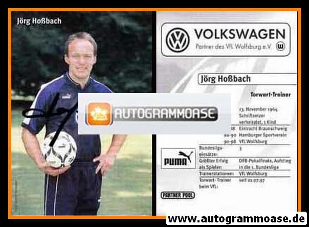 Autogramm Fussball | VfL Wolfsburg | 1998 | Jörg HOSSBACH