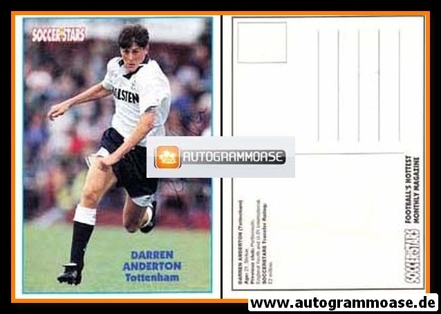 Autogramm Fussball | Tottenham Hotspur | 1993 | Darren ANDERTON (Soccer Stars)