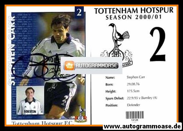 Autogramm Fussball | Tottenham Hotspur | 2000 | Stephen CARR