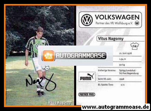 Autogramm Fussball | VfL Wolfsburg | 1998 | Vitus NAGORNY