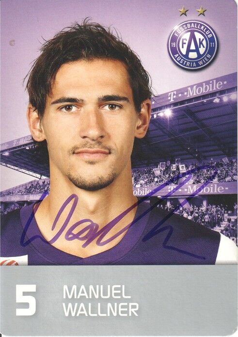 Autogramm Fussball | FK Austria Wien | 2011 | Manuel WALLNER