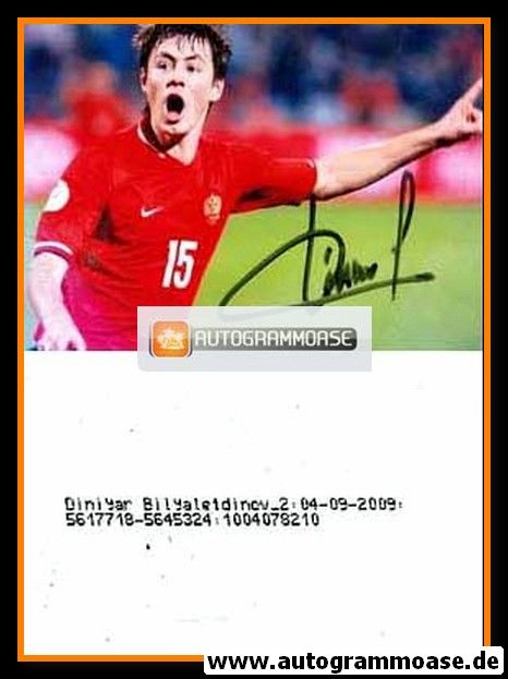 Autogramm Fussball | Russland | 2009 Foto | Dinijar BILJALETDINOW