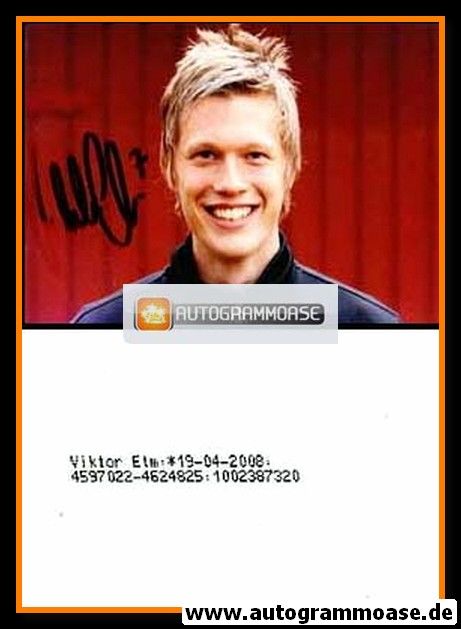 Autogramm Fussball | Schweden | 2008 Foto | Viktor ELM