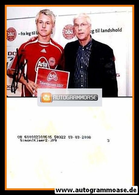 Autogramm Fussball | Dänemark | 2008 Foto | Simon KJAER