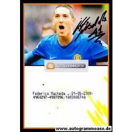 Autogramm Fussball | Manchester United | 2008 Foto | Federico MACHEDA (Jubelszene Color)