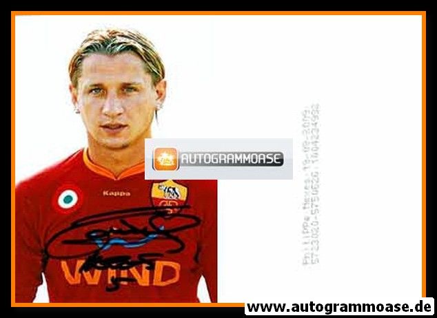Autogramm Fussball | AS Rom | 2007 Foto | Philippe MEXES