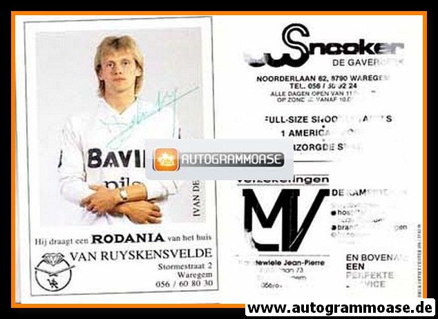 Autogramm Fussball | KRC Waregem | 1980er | Ivan DESLOOVER