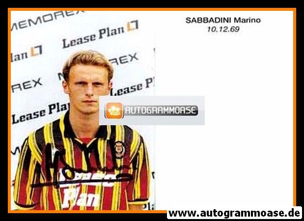 Autogramm Fussball | KV Mechelen | 1990er | Marino SABBADINI