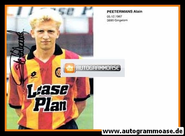 Autogramm Fussball | KV Mechelen | 1990er | Alain PEETERMANS