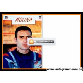 Autogramm Fussball | Atletico Madrid | 1996 Foto | Jose Francisco MOLINA (Portrait Color)
