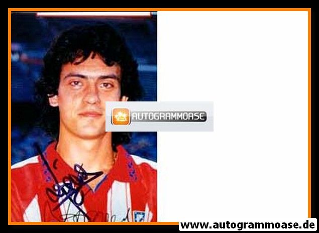 Autogramm Fussball | Atletico Madrid | 1996 Foto | Antonio LOPEZ (Portrait Color) 1