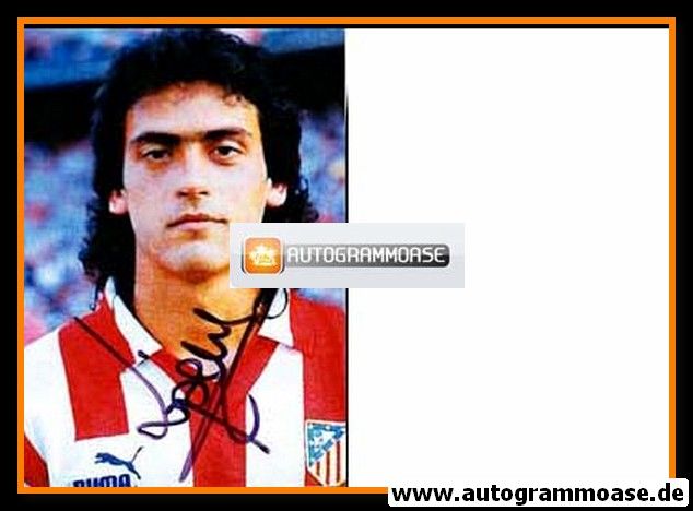 Autogramm Fussball | Atletico Madrid | 1996 Foto | Antonio LOPEZ (Portrait Color 2)