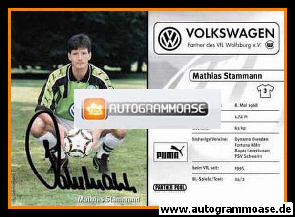 Autogramm Fussball | VfL Wolfsburg | 1998 | Mathias STAMMANN