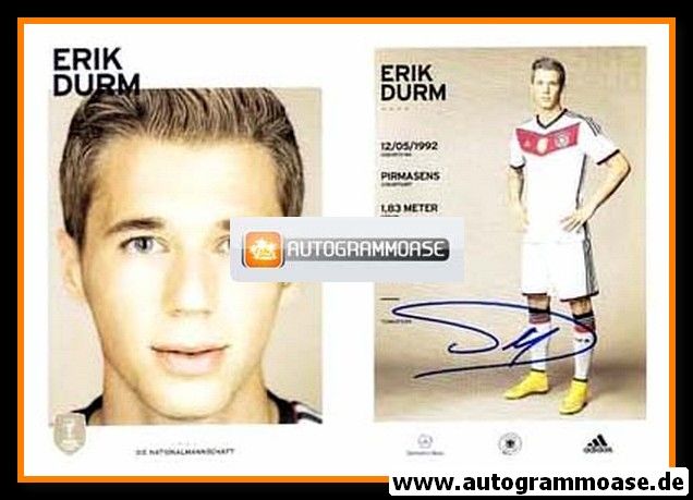 Autogramm Fussball | DFB | 2014 Adidas | Erik DURM (4 Sterne)