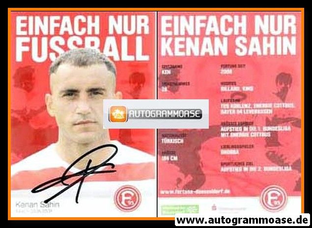 Autogramm Fussball | Fortuna Düsseldorf | 2008 | Kenan SAHIN