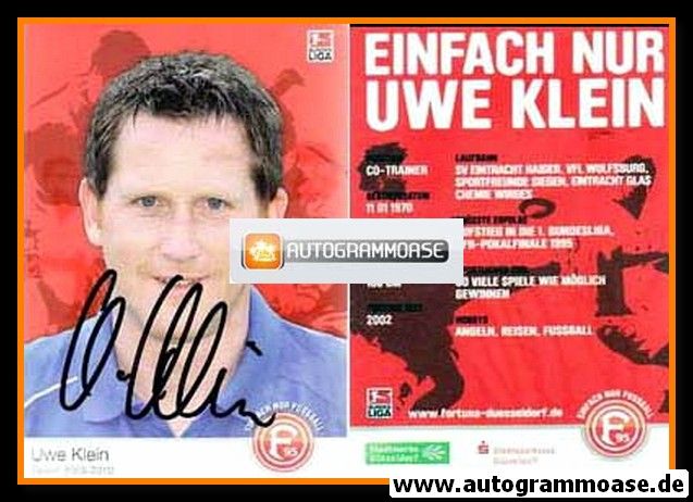 Autogramm Fussball | Fortuna Düsseldorf | 2009 | Uwe KLEIN