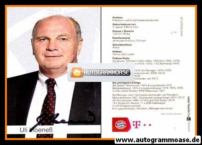 Autogramm Fussball | FC Bayern München | 2013-1 | Uli HOENESS