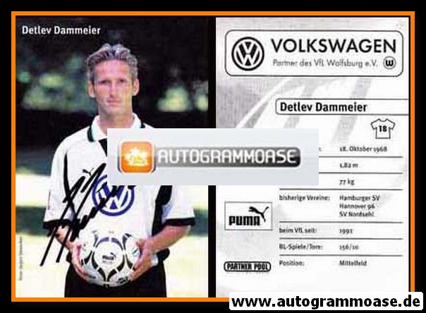 Autogramm Fussball | VfL Wolfsburg | 1999 | Detlev DAMMEIER