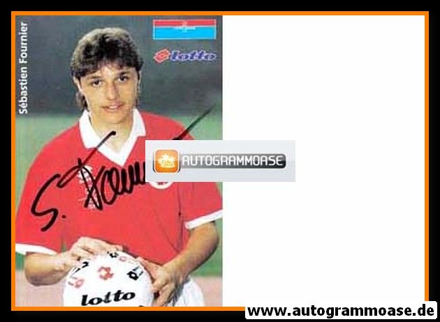 Autogramm Fussball | Schweiz | 1994 Lotto | Sebastien FOURNIER (Ball)