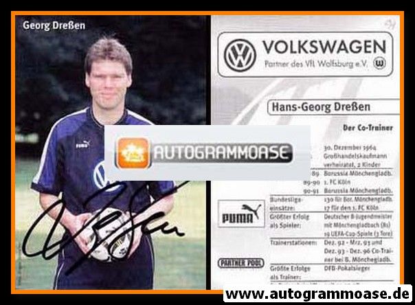Autogramm Fussball | VfL Wolfsburg | 1999 | Hans-Georg DRESSEN