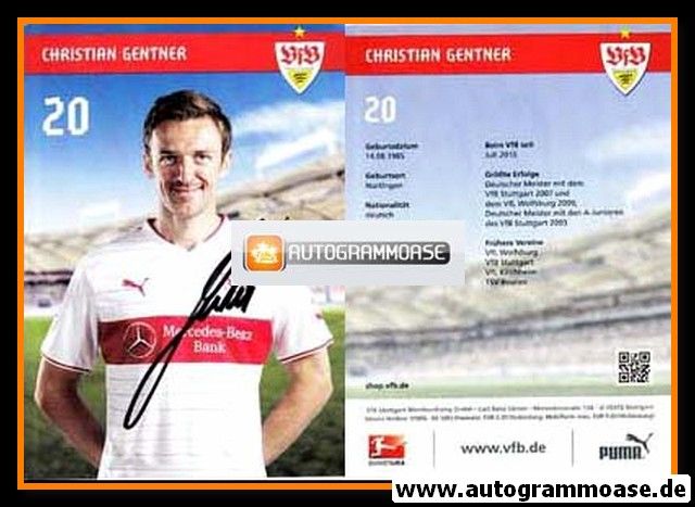 Autogramm Fussball | VfB Stuttgart | 2013 | Christian GENTNER