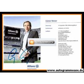 Autogramm Fussball | 2000er | Günter NETZER (Portrait Color Allianz) 1