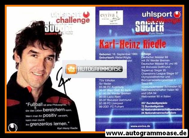 Autogramm Fussball | 2000er | Karl-Heinz RIEDLE (Portrait Color) Uhlsport