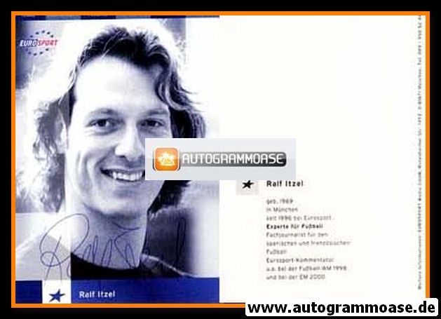 Autogramm TV | Eurosport | Ralf ITZEL | 2000er (Portrait SW)