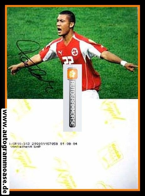 Autogramm Fussball | Schweiz | 2008 Foto | Johan VONLANTHEN