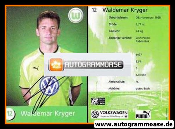 Autogramm Fussball | VfL Wolfsburg | 2000 | Waldemar KRYGER
