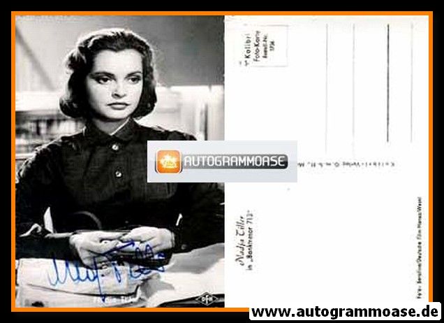 Autogramm Film | Nadja TILLER | 1957 "Banktresor 713" (Portrait SW Kolibri 2736)