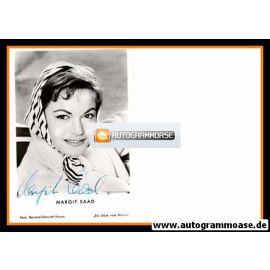 Autogramm Film | Margit SAAD | 1957 "Ein Stück Vom Himmel" (Portrait SW)