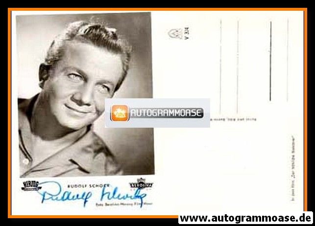 Autogramm Film / Klassik | Rudolf SCHOCK | 1955 "Der Fröhliche Wanderer" (Herzog)