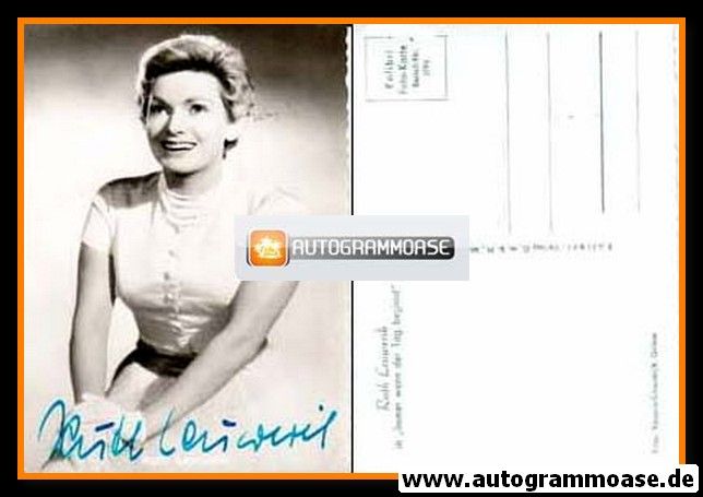 Autogramm Film | Ruth LEUWERIK | 1957 "Immer Wenn Der Tag Beginnt" (Kolibri Nr. 2795)