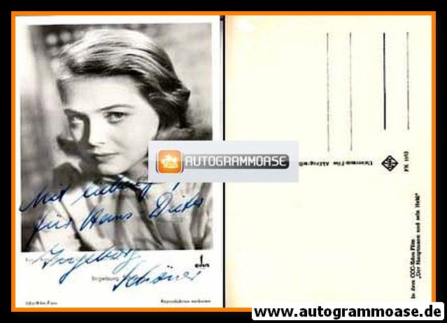 Autogramm Film | Ingeborg SCHÖNER | 1955 "Der Hauptmann Und Sein Held" (UFA FK 1863)